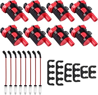 8Pcs High Performance Ignition Coil Pack and Spark Plug Wire Set UF262