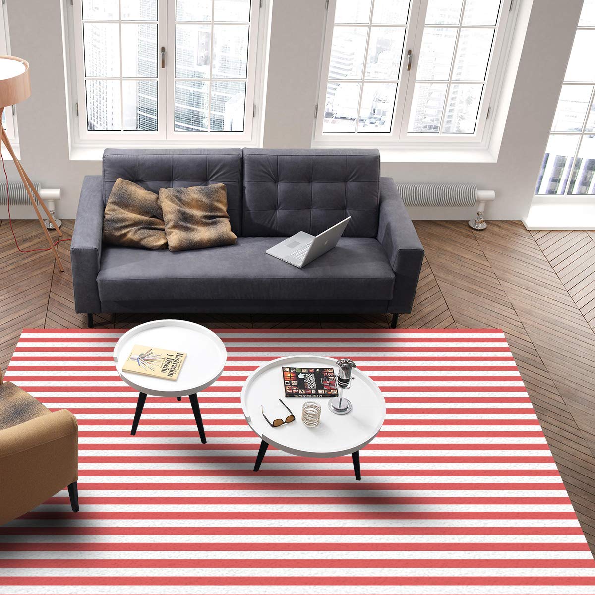 Amazon | カーペット ラグ 洗える 北欧 おしゃれ マット 122x183cm