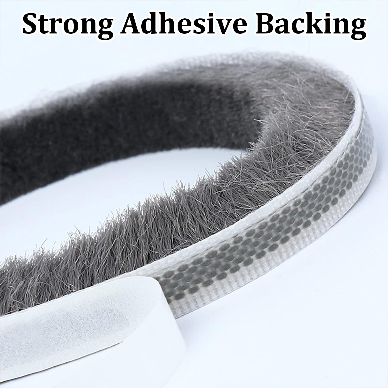 MADGININE Window Seal Strip 2 Pcs Door Seal,Weather Stripping Draught Stoppers Door Insulation Strip Draft Excluder Tape 5 Meters(L) x 9 mm(W) x 9mm(T) for Sliding Doors,Exterior Doors,Windows - Image 4