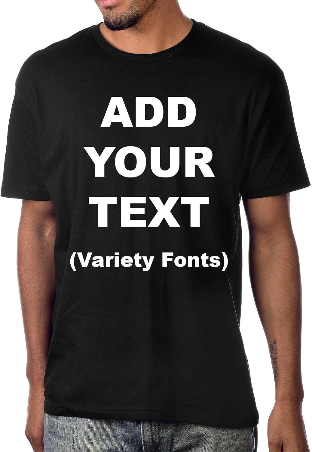 Custom T Shirts Ultra Soft Add Your Own Text Message Adult/Youth Unisex Cotton T Shirt Uniform