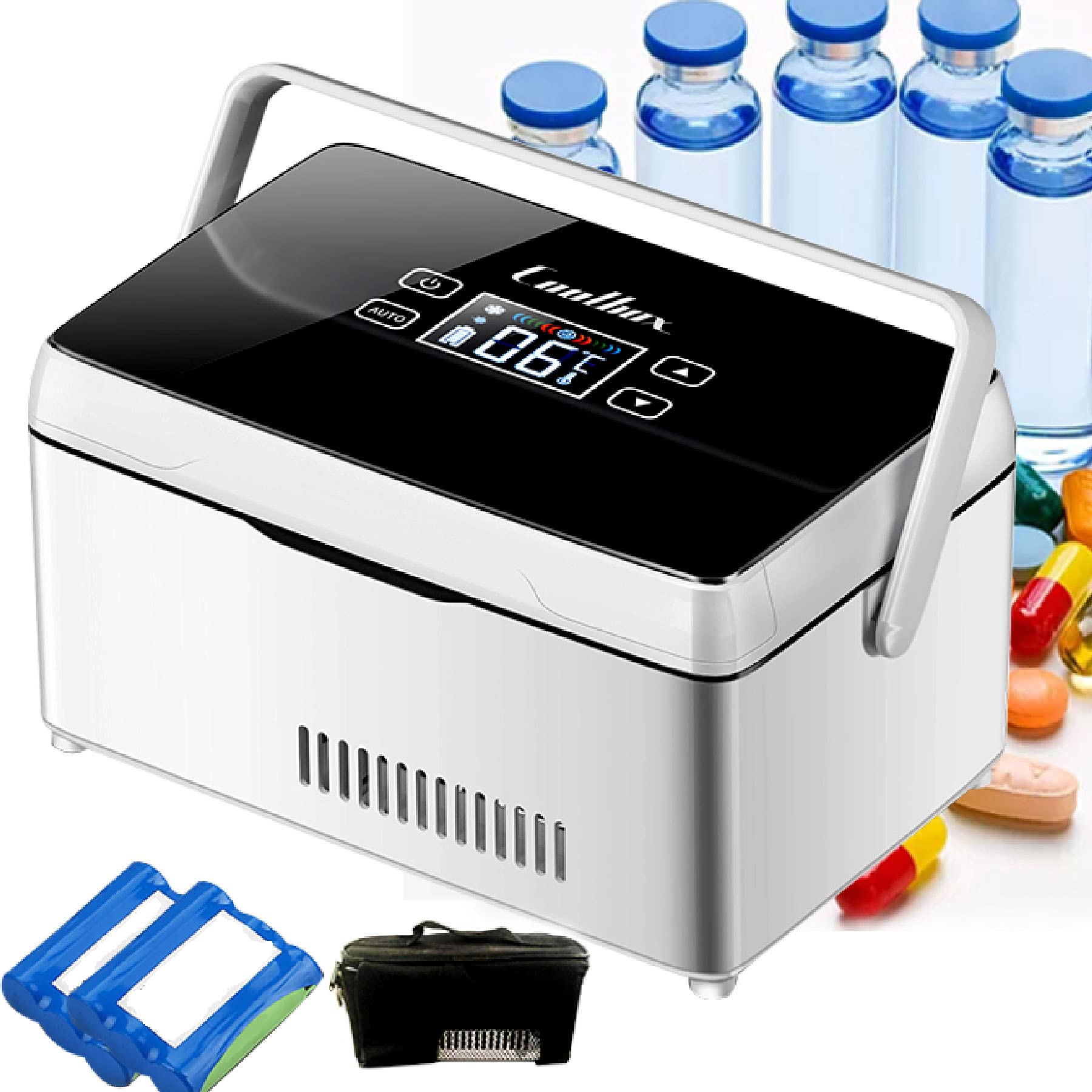 Portable Insulin Medicine Refrigerator Insulin Fridge for Travel Medicine Cooler Reefer Container for Travel with LCD Display - Keep Insulin At The Suitable Temperature
