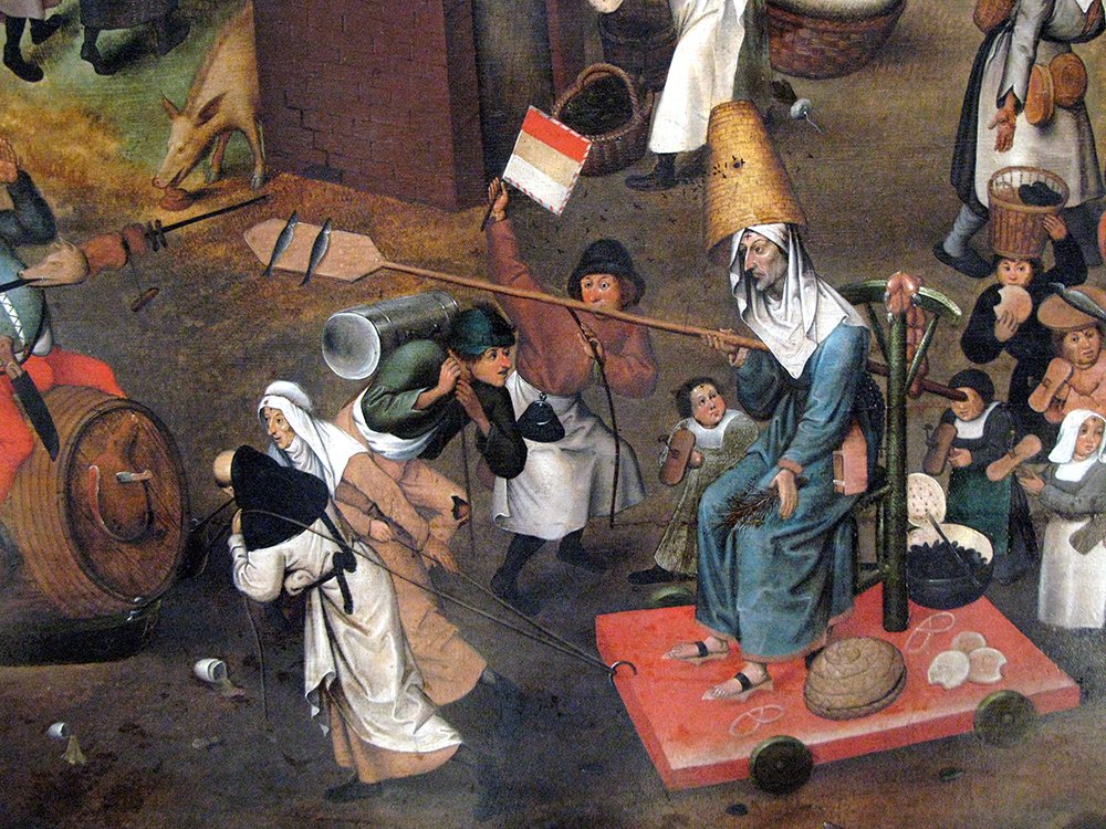 Pieter Bruegel The Elder Combat de Carnaval Poster Mat Déco Murale Grand Format
