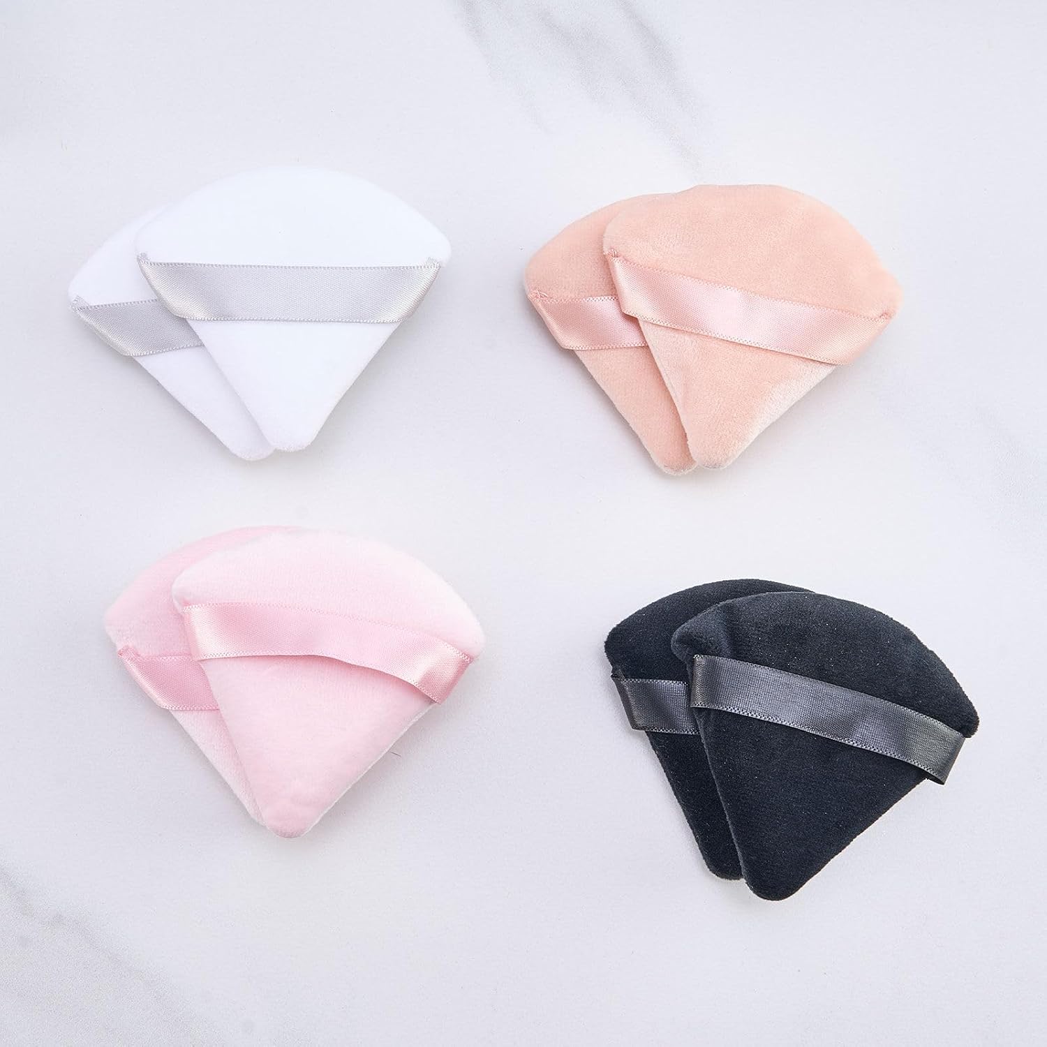 8 Pieces Triangle Powder Puff Face Soft Triangle Makeup Puff