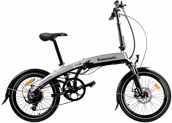 Kawasaki e-Bike Bicicletta Pieghevole : Amazon.it: Sport e tempo libero