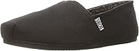 Skechers Women's BOBS Plush Peace & Love Memory Foam Canvas Slip-On Flats - Vegan Comfort Shoes