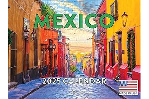 Mexico Calendar 2025 Monthly Wall Calender 12 Month - See Mexican Holidays and get organized!!