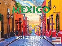 Vista 1 de Calendario de pared mensual 2025 de México, 12 meses, fabricado en Estados Unidos