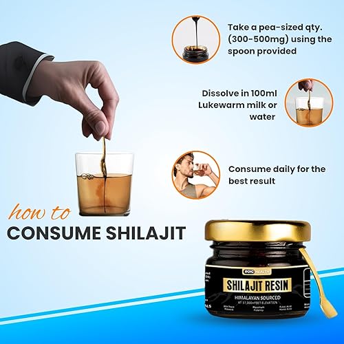 Miniatura 3 de Shilajit orgánico puro de máxima potencia para hombres y mujeres con más de 85 minerales traza suplemento para energía, rendimiento y sistema