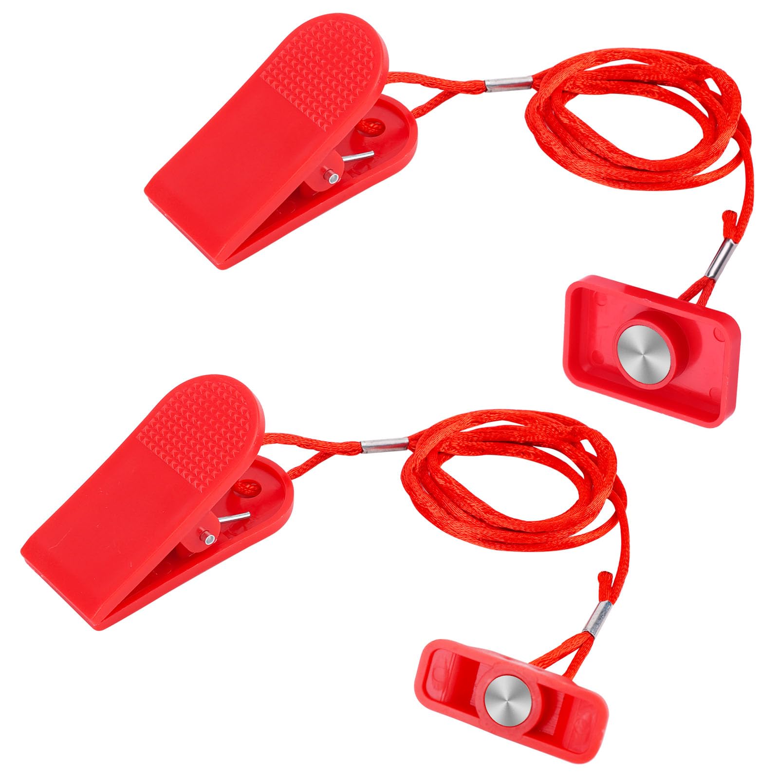 Gosknor 2pcs Treadmill Magnet Safety Key, Magnetic Safety Switch Clip Universal Treadmill Emergency Stop Magnet Running Machines Replacement Parts Accessories (Style E)