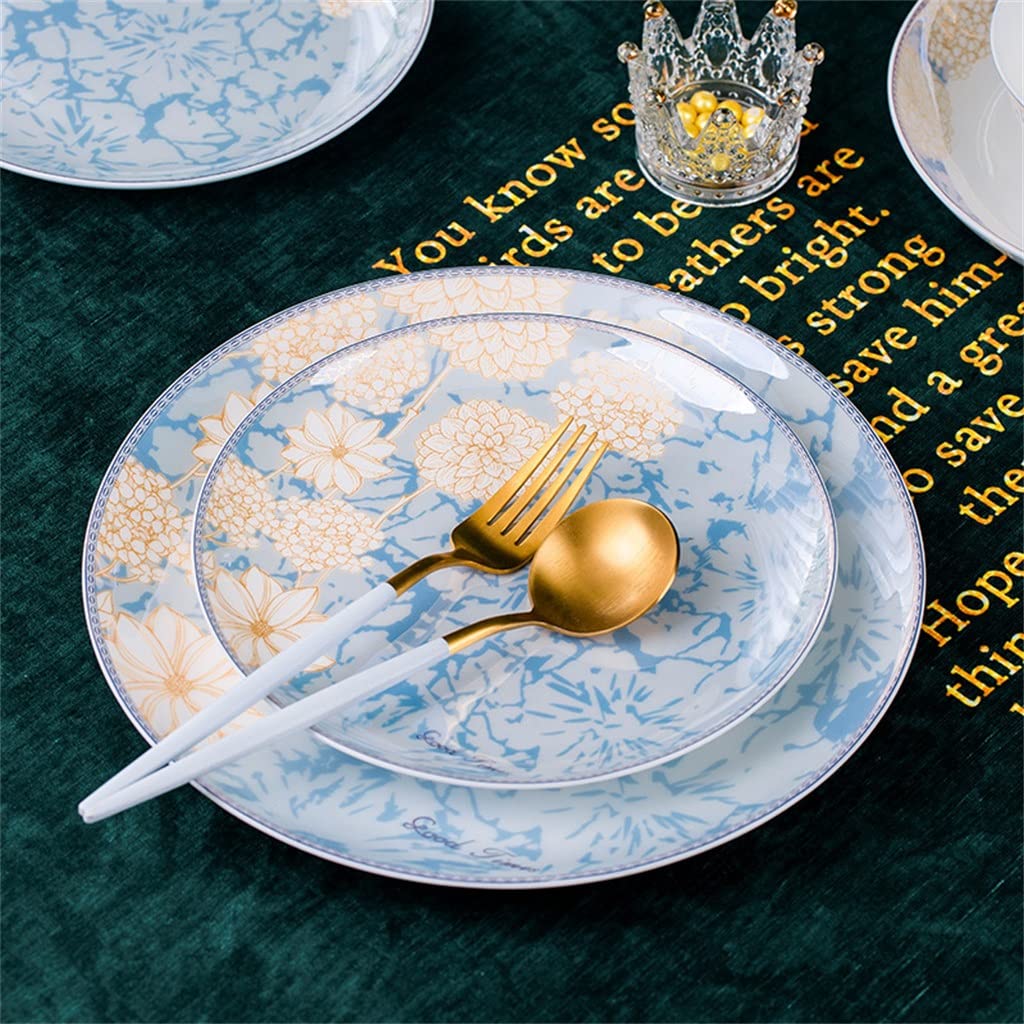 60-częściowy zestaw naczyń z porcelany kostnej Miska na jedzenie Naczynia do sushi Talerze do ramenu Zestaw obiadowy Przybory kuchenne Akcesoria