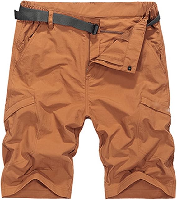 Amazon メンズショートパンツ 防水ミリタリーカーゴショートパンツメンズサマークイックドライルーズ男性ショートパンツ薄い素材男性ショート ショートパンツ 通販