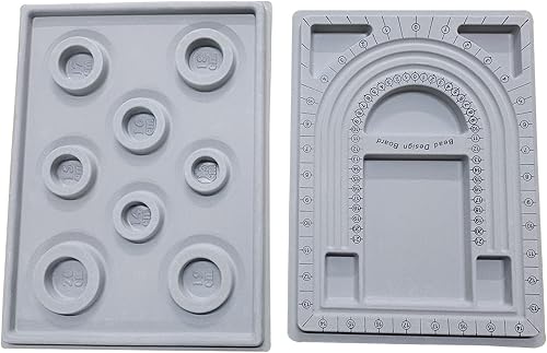 GWYAN Tablero de diseño de cuentas para collares, 2 piezas, bandeja de almacenamiento de joyas para collares, pulseras y fabricación de joyas disponible en Yaxa Peru