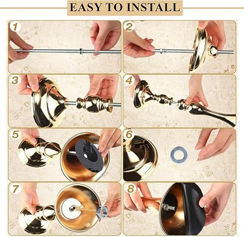 Miniatura 4 de 10 piezas de centro de mesa de boda dorado soporte de metal para velas de flores, soporte de mesa para jarrón móvil de boda, plomo para fiesta,