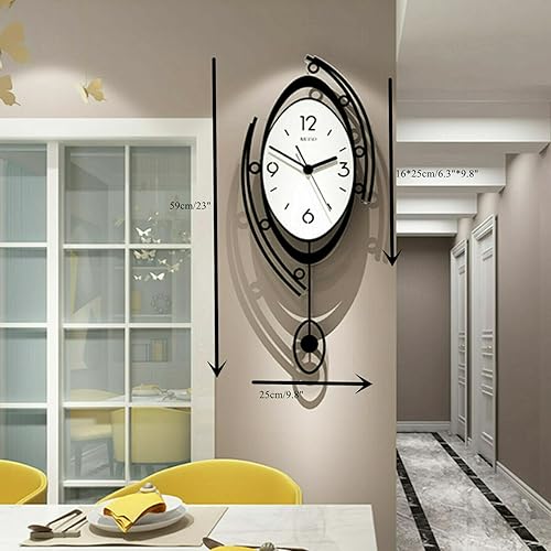 Miniatura 3 de Reloj de pared de lujo grande 3D con pantalla de 12 horas, estilo nórdico moderno, de metal, decoración para el hogar, sala de estar, reloj