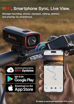 AKEEYO AKY-710S Motorcycle Camera 4K 28fps, 2K 55fps, Wide-Angle 142, IP67, 5MP, Loop & Emergency Recording, Parking Monitor, Motorcycle Bike,Outdoor Sports, Rechargeable,32GB Card Included
