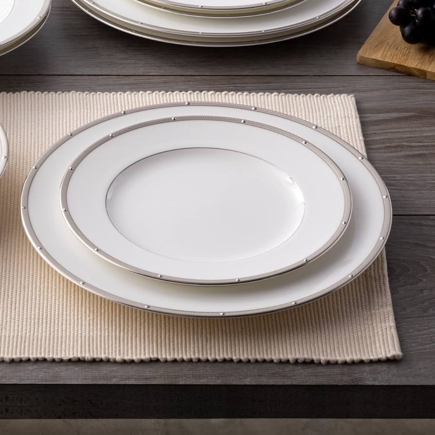 Amazon.com | Noritake Rochelle Platinum - 5 piece place setting