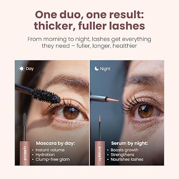 Trybello 2-in-1 Eyelash Growth Serum + Mascara + Eyebrow Growth Serum