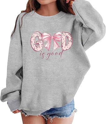 Cute Clothes for Kids Girls Sweaters Teen Girl Trendy Tween Girls Hoodies Toddler Hoodie Preppy Teens Crewnecks