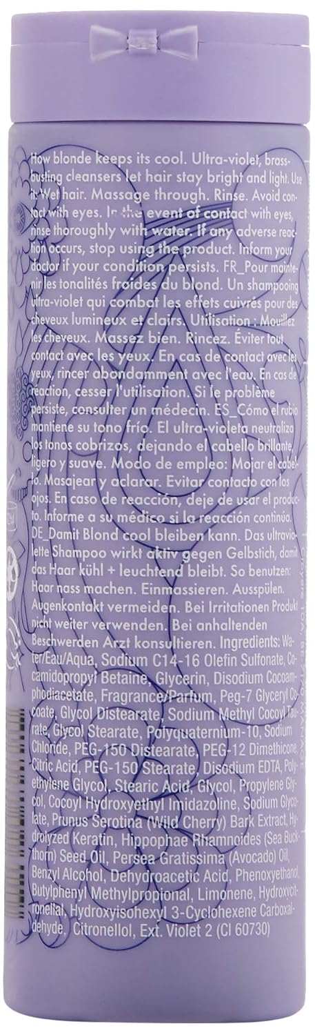 Amika Bust Your Brass Cool Blonde Shampoo, 2.03 Fl Oz