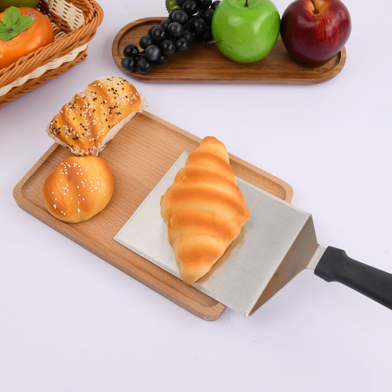 Spatule à Plancha Spatules pour Barbecue, Lot de 2 Grande Spatule à Hamburger, Acier Inoxydable Métal, Spatule à Griller pour Hamburger Écrasé pour La Propagation de La CrèMe, Omelett und Steak