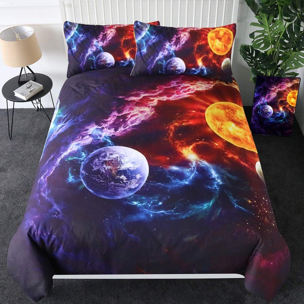 Parure de lit enfant animal 180x210 cm avec housse de couette imprimée 3D