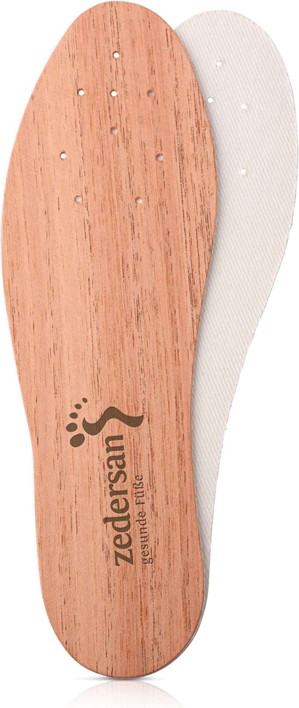 Original Zedersan Cedar Wood Insole, To Combat Sweaty Feet, Foot Odour, Fungal Nail Infections and Athlete's Foot, for Men and Women brown brown