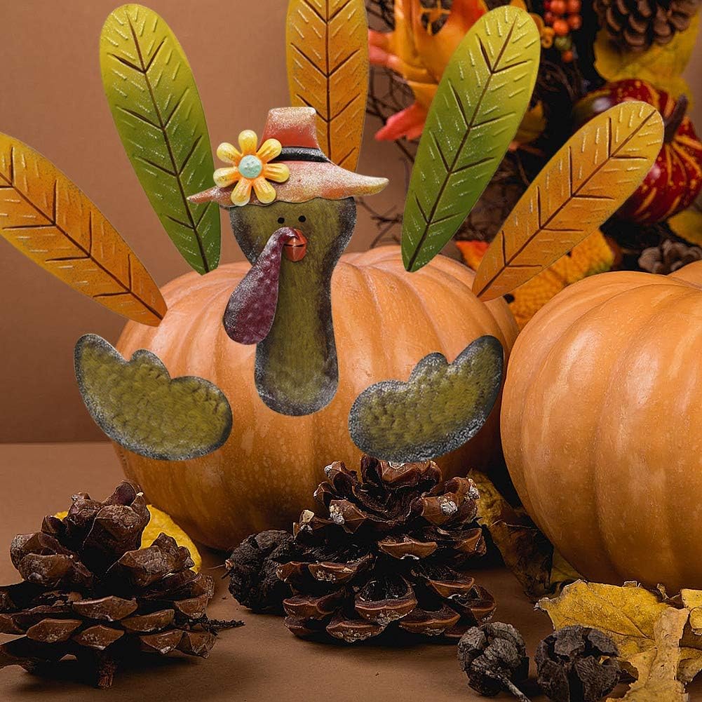 FORUP Thanksgiving Pumpkin Turkey Making Kit, Turkey Decor Kit for Autumn Fall Harvest Home Seasonal Decor