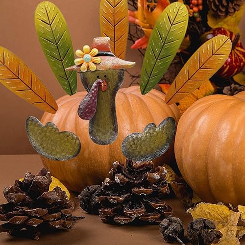Miniatura 4 de FORUP Kit de fabricación de pavos de calabaza de Acción de Gracias, kit de decoración de pavo para otoño, cosecha de otoño, decoración de temporada