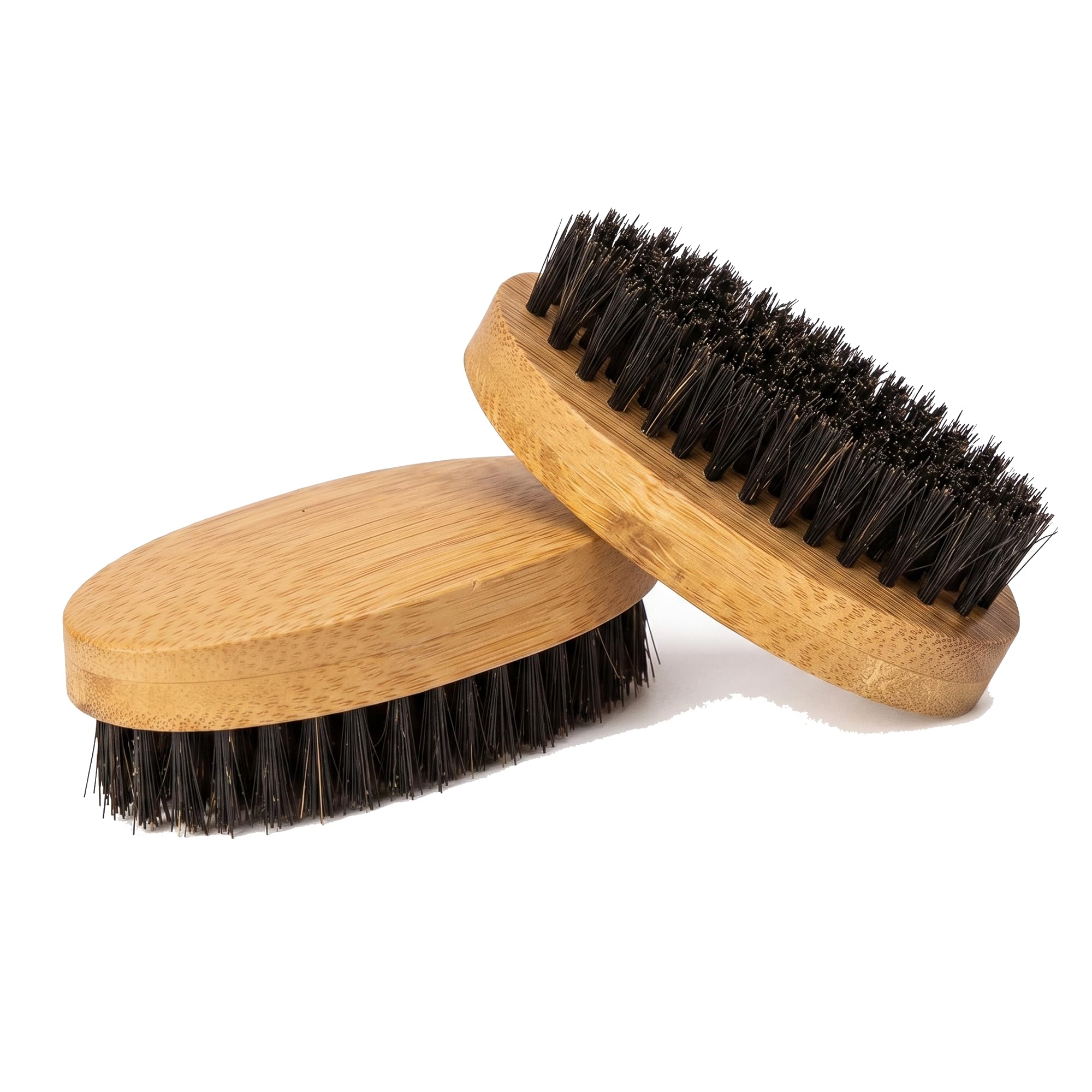 Small Men’s Beard Brush Straightener - Natural Boar Bristle Beard Brush with Wood Handle Brush Beard Cleaning Tool Beard Comb Mustache & Facial Hair Care, Gift for Men (Pack of 2)-image-13