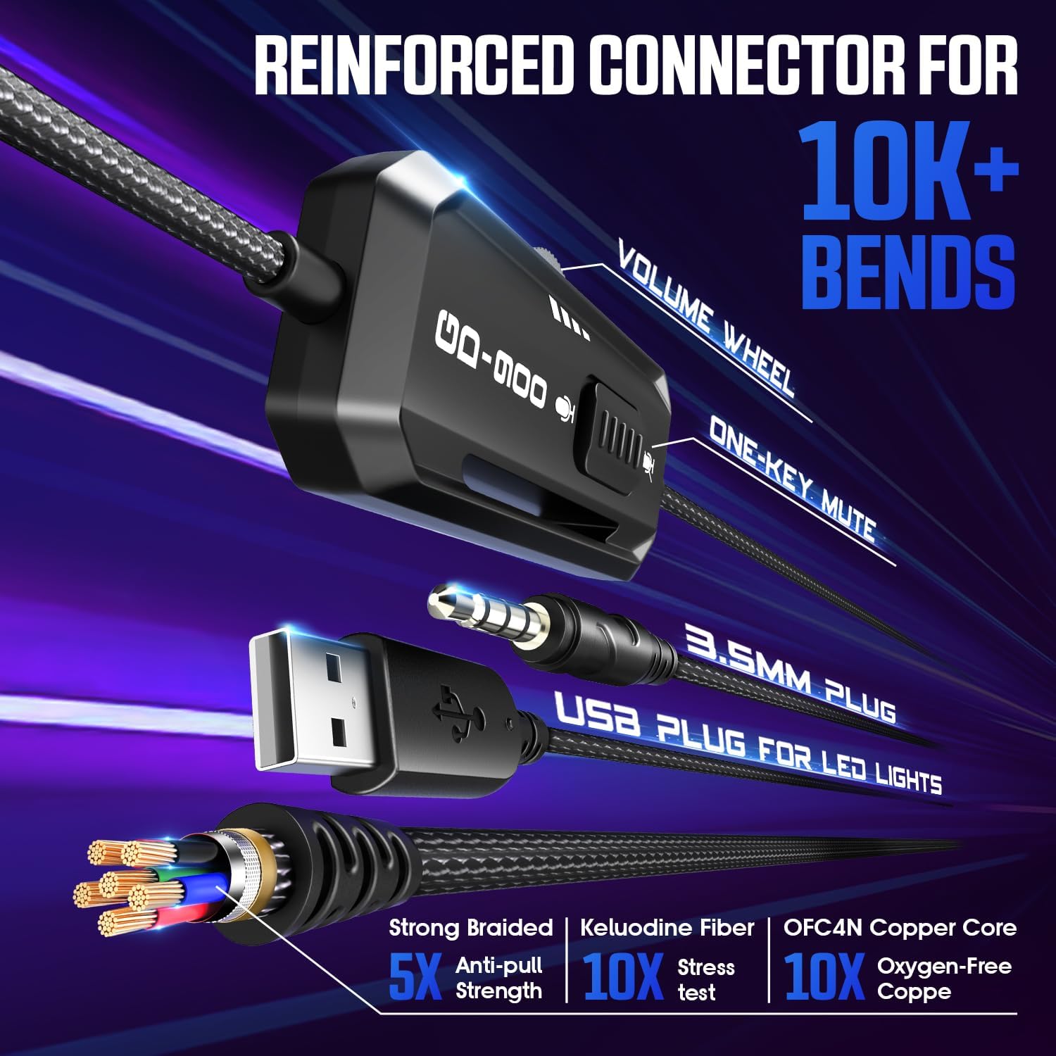 Versatile RGB Gaming Headset: Ultimate 7.1 Surround Sound for Multi-Platform Play