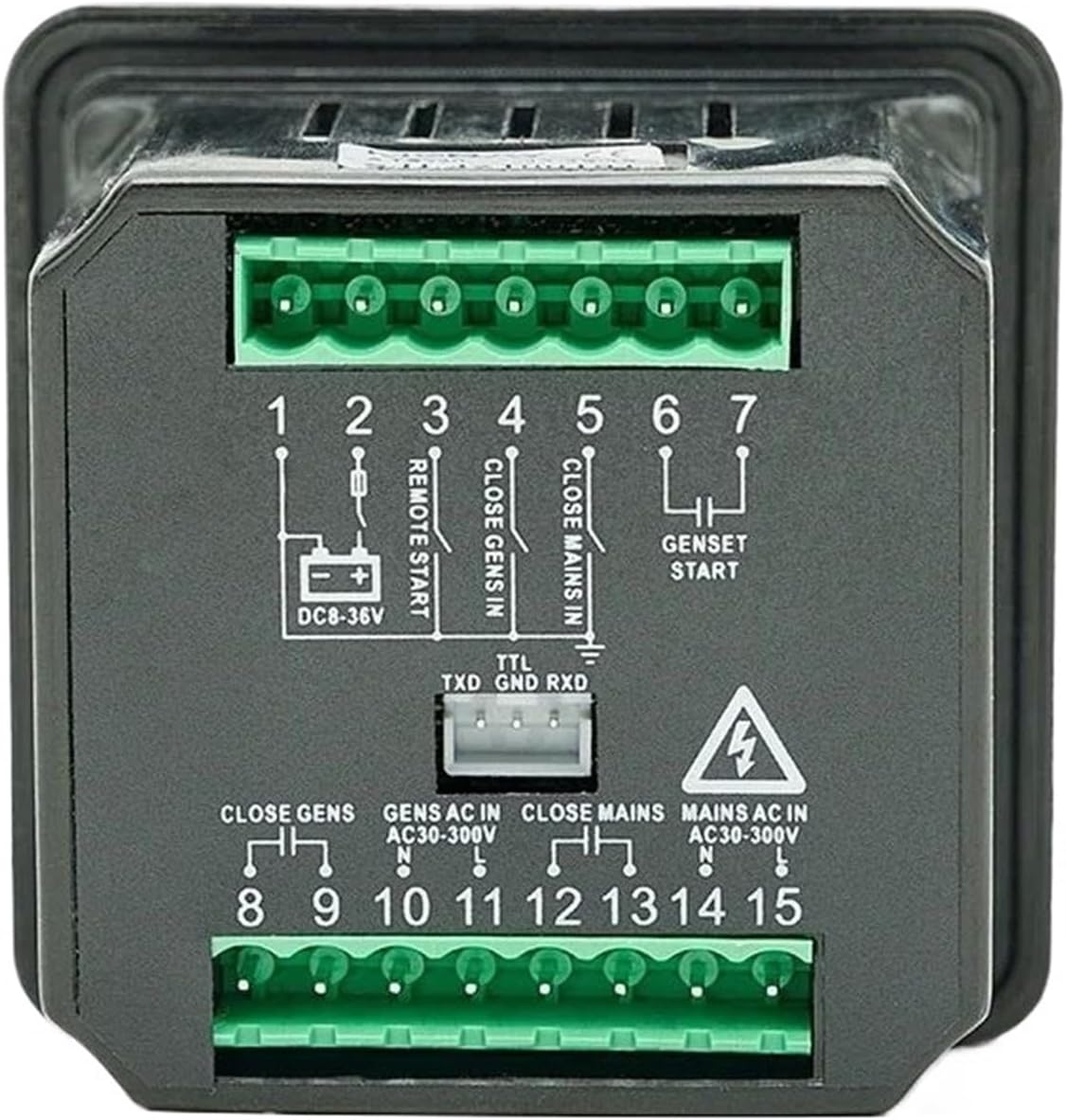 LWTZAORYI 1Pcs DC10G DC10K Generator Engine Multifunction Manual Start Stop Controller Panel for Generator Parts(DC10G)