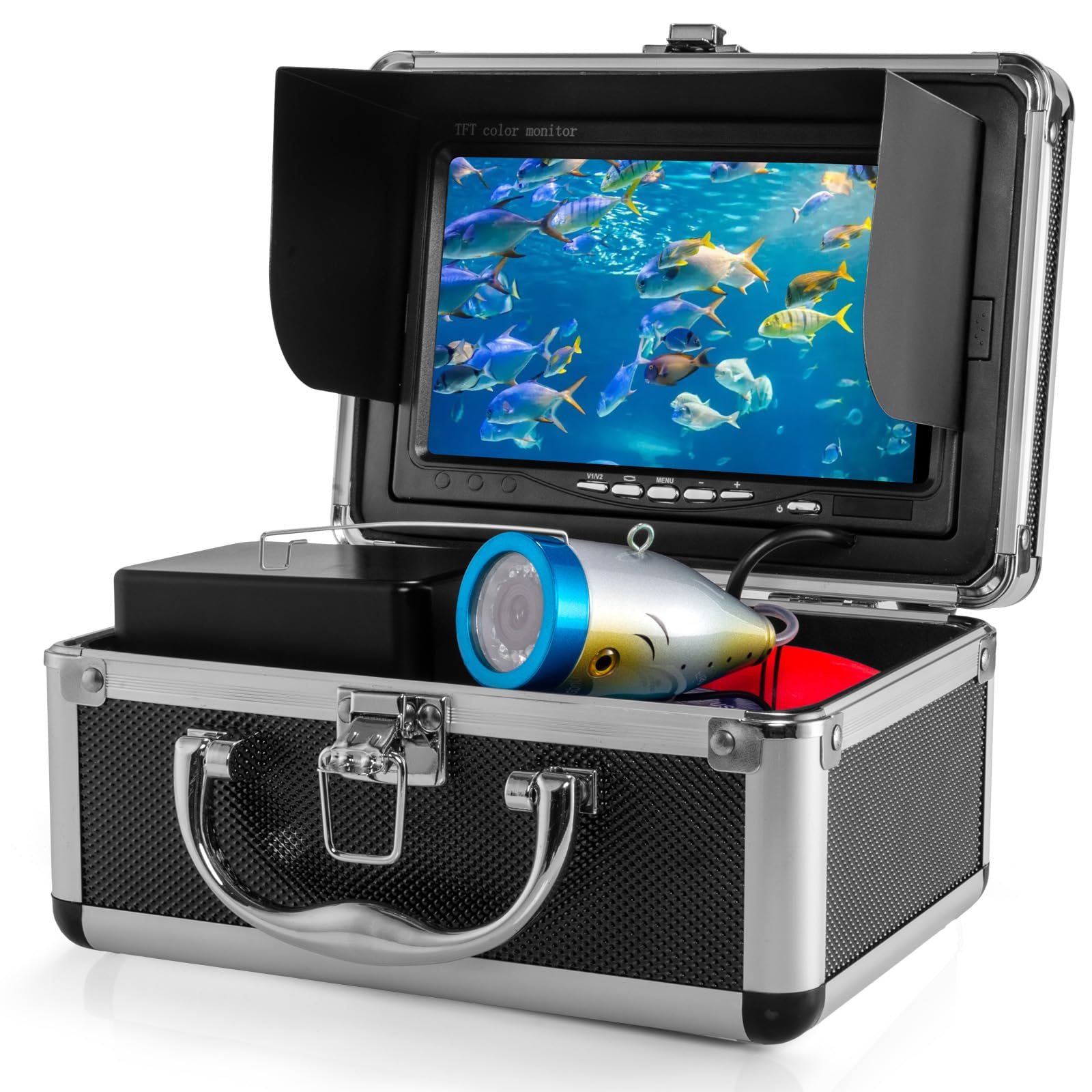 CampFENSE Fish Finder - Underwater Fishing Camera, 7 inch Color