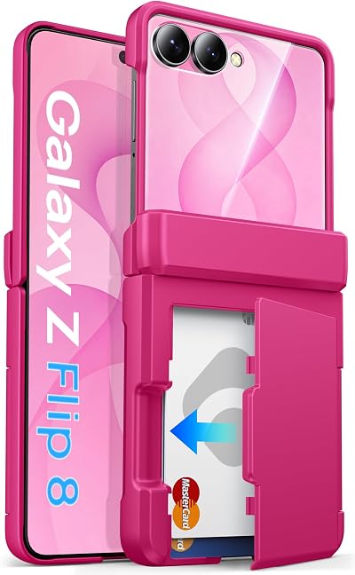 ASAFCASE for Samsung Galaxy Z Flip 8 Case with Hinge Protection, Hot Pink