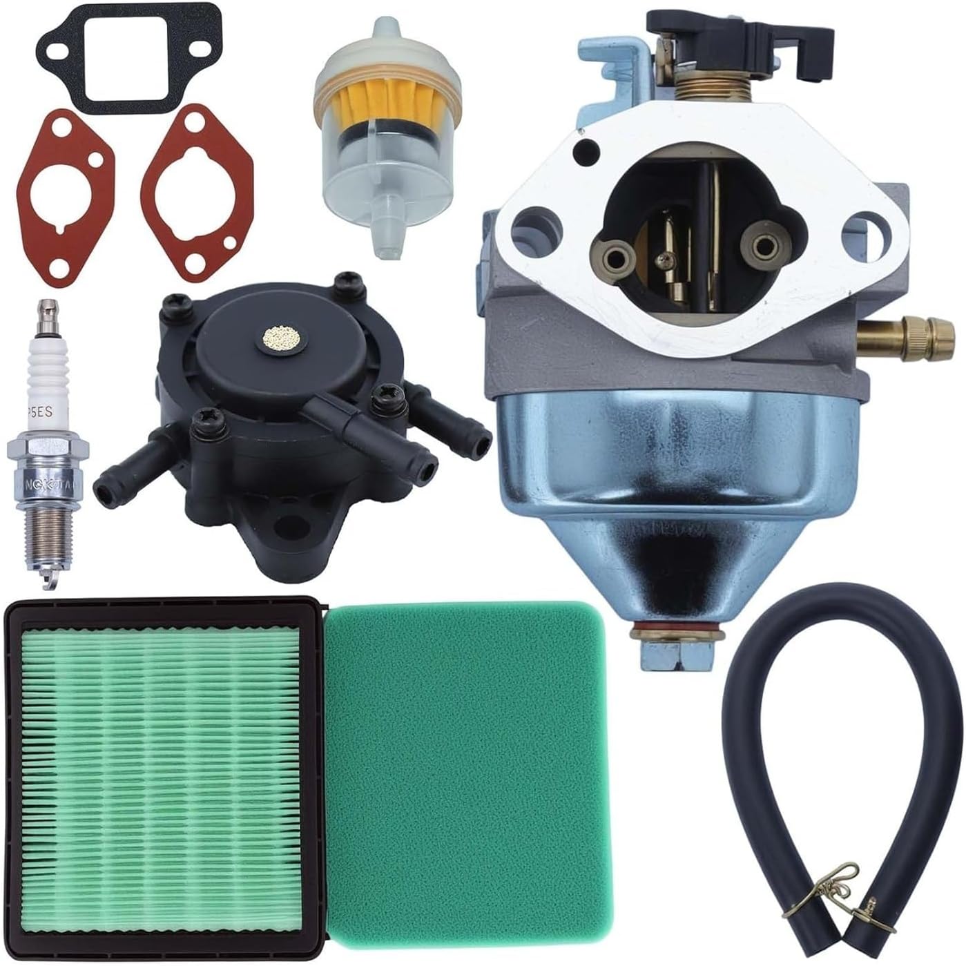 Kit Fit for GCV190 Lawnmower/Engine, with Filter & Gasket & Fuel & Spark Plug Spare Parts GCV 190 Accessory 9 in 1