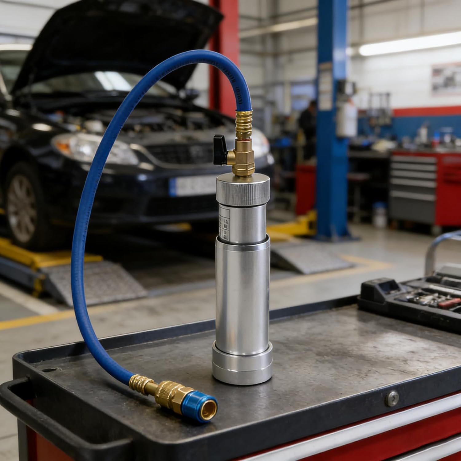 Professional Automotive Refrigerants Changer HVAC Oil Dye Injectors for Car Air Conditioning Maintenance and Repair Refrigerants Tool HVAC