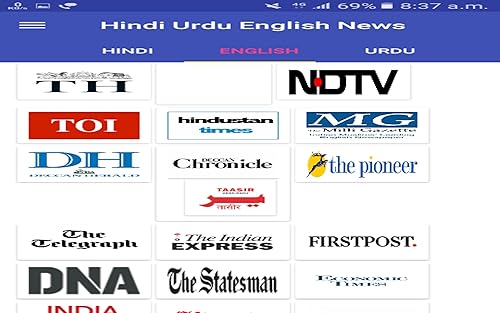 Hindi English Urdu news