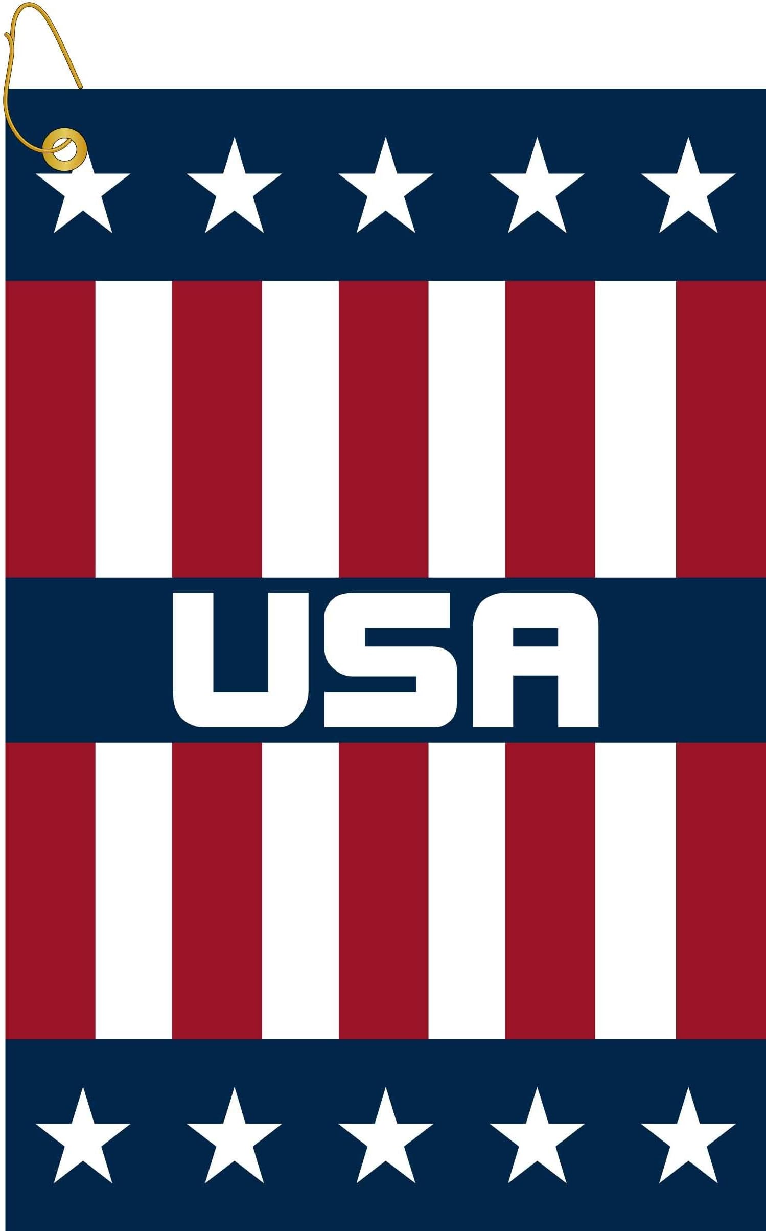 Devant USA Woven Golf Towel, Red/White/Blue, 16" x 24"