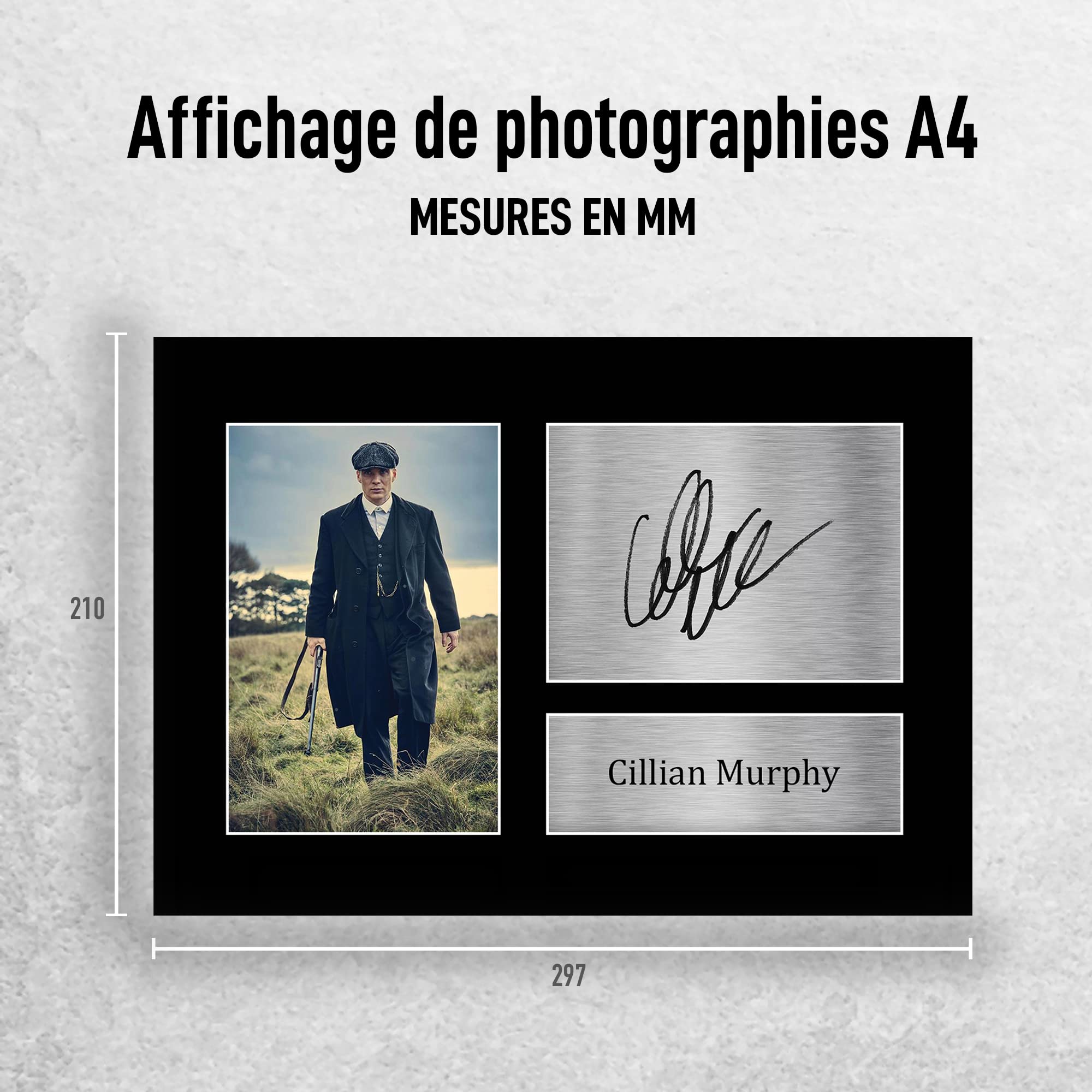 A4 Cillian Murphy Peaky Blinders Imprimé Signé Autographe Photo