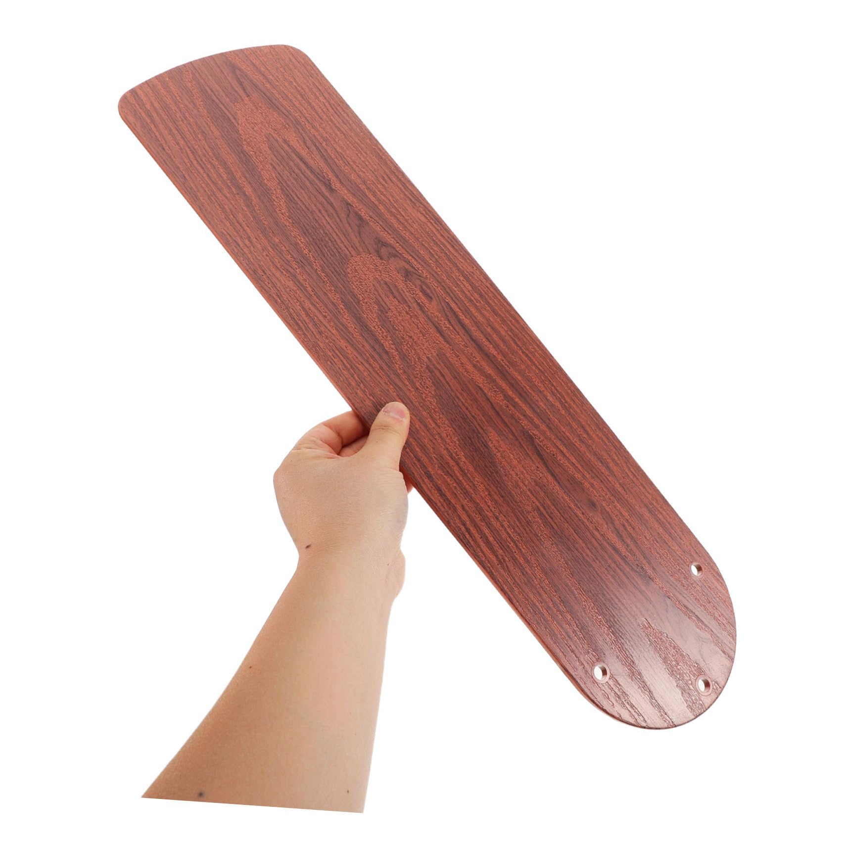 Beavorty 5 Pezzi Set di Pale per Ventilatore da Soffitto in Plastica Marrone Effetto Legno da 52,5 Cm Resistenti di Ricambio per Accessori Ventilatori Elettrici Interni