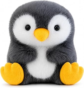 Penguin Stuffed Animal, 5 Inch Small Plush, for Kids
