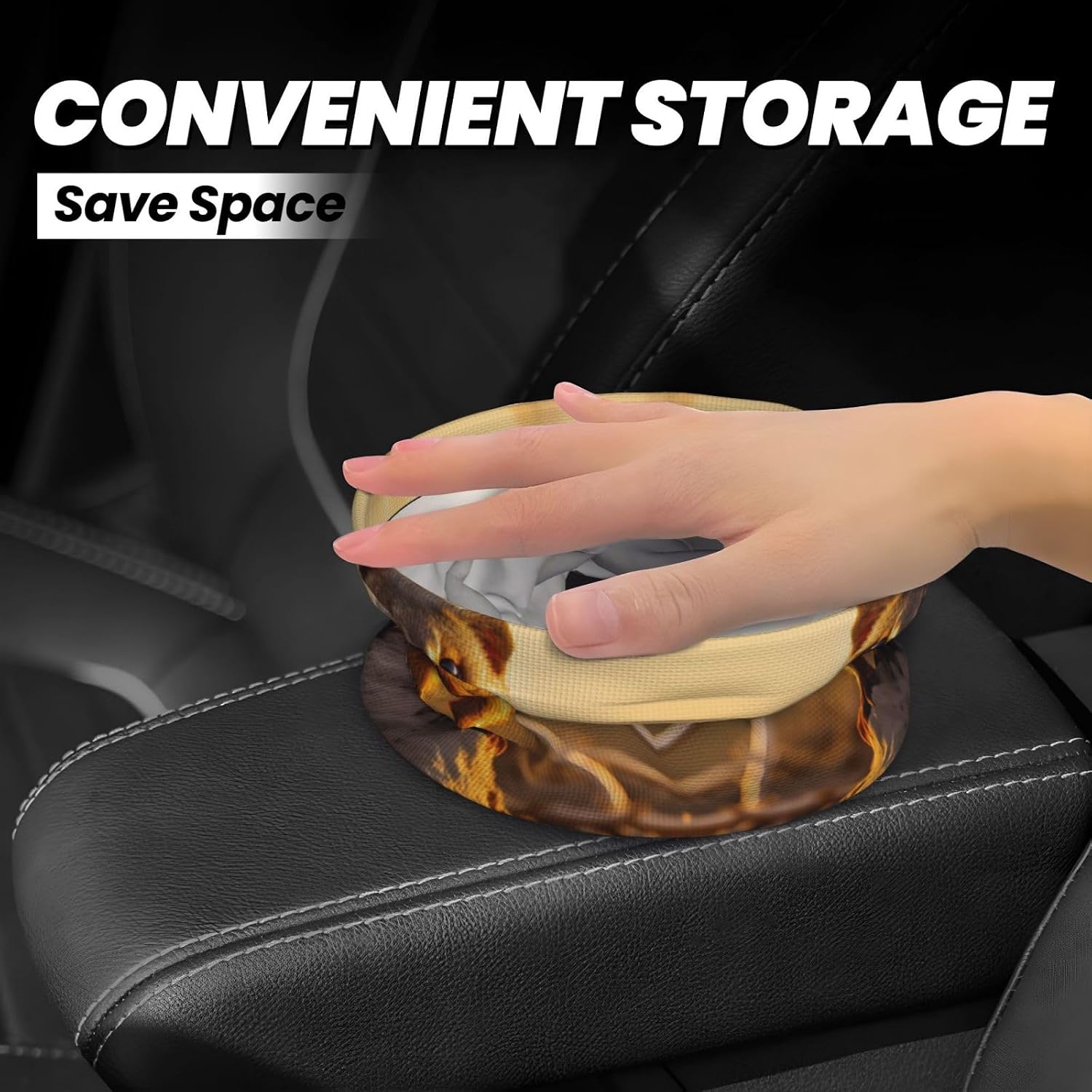 meerkats Car trash can, hanging foldable car trash can, car storage box accessories, suitable for travel SUV truck sedan image 4