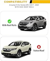 Vista 2 de Barra transversal de 220 libras para Honda CR-V CRV 2017-2022 con rieles de techo empotrados, barra de carga, barra transversal, accesorios