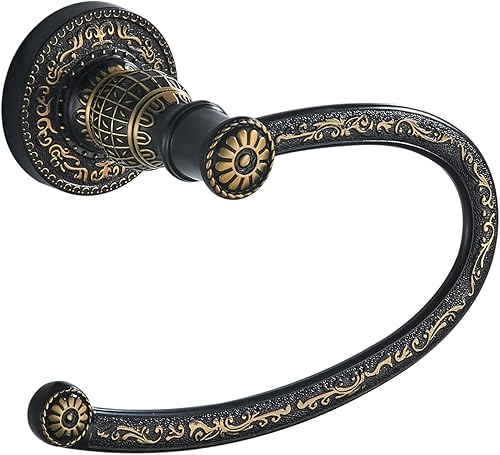 Miniatura 11 de Anillo de toalla antiguo de estilo vintage Soporte de toalla retro montado en la pared Hardware de baño Anillo de toalla de bronce antiguo,Soporte