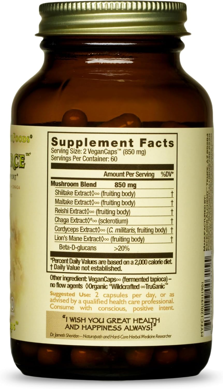 HEALTHFORCE SUPERFOODS MycoForce - Capsules - 120 Vegan Capsules