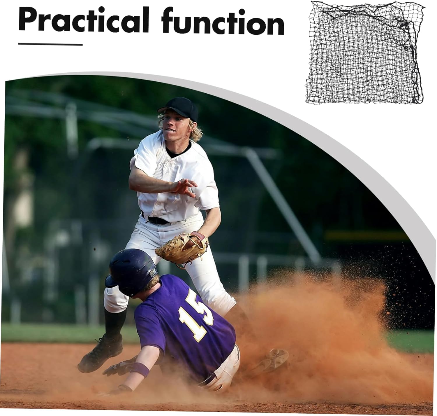 Multi-Purpose Softball Training Net Baseball Bounce Back Netting Baseball Fielding Trainer
