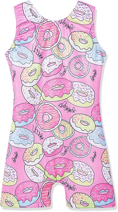 Leotards for Girls Gymnastics Toddler Dance Biketards Mermaid Unicorn Athletic Dance Wear Shiny Rainbow Blue Hotpink