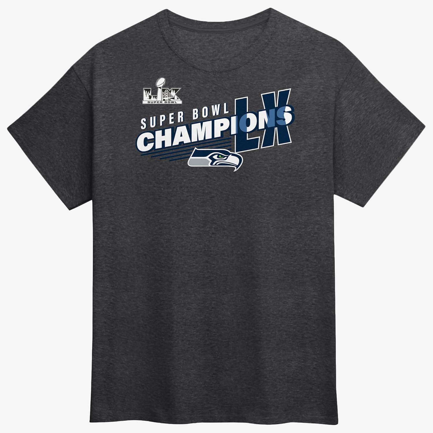 Men's Heather Charcoal Seattle Seahawks Super Bowl LX Champions Best Teammates Roster T-Shirt - Image 2