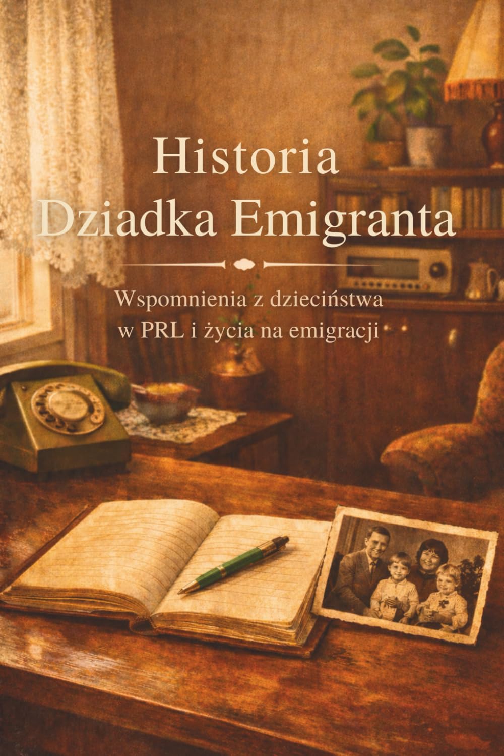 Historia Dziadka Emigranta - Wspomnienia z dzieciństwa w PRL i życia na emigracji: 144 strony wspomnień: pytania, zadania i przestrzeń na historię rodziny, zdjęcia i drzewo genealogiczne