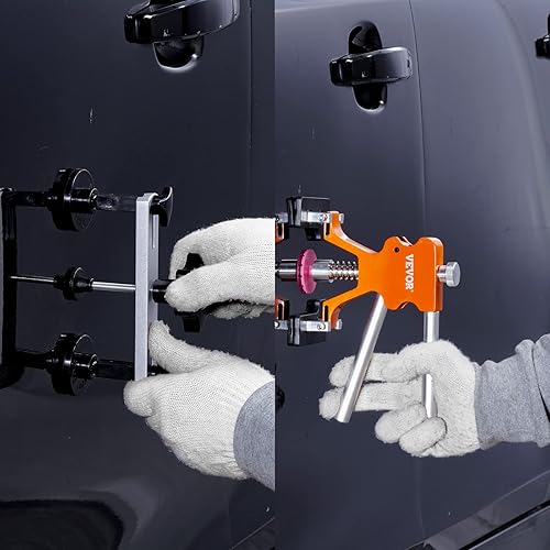 Miniatura 8 de VEVOR Kit de eliminación de abolladuras, kit de reparación de abolladuras sin pintura con levantador dorado, extractor de puente, extractor de