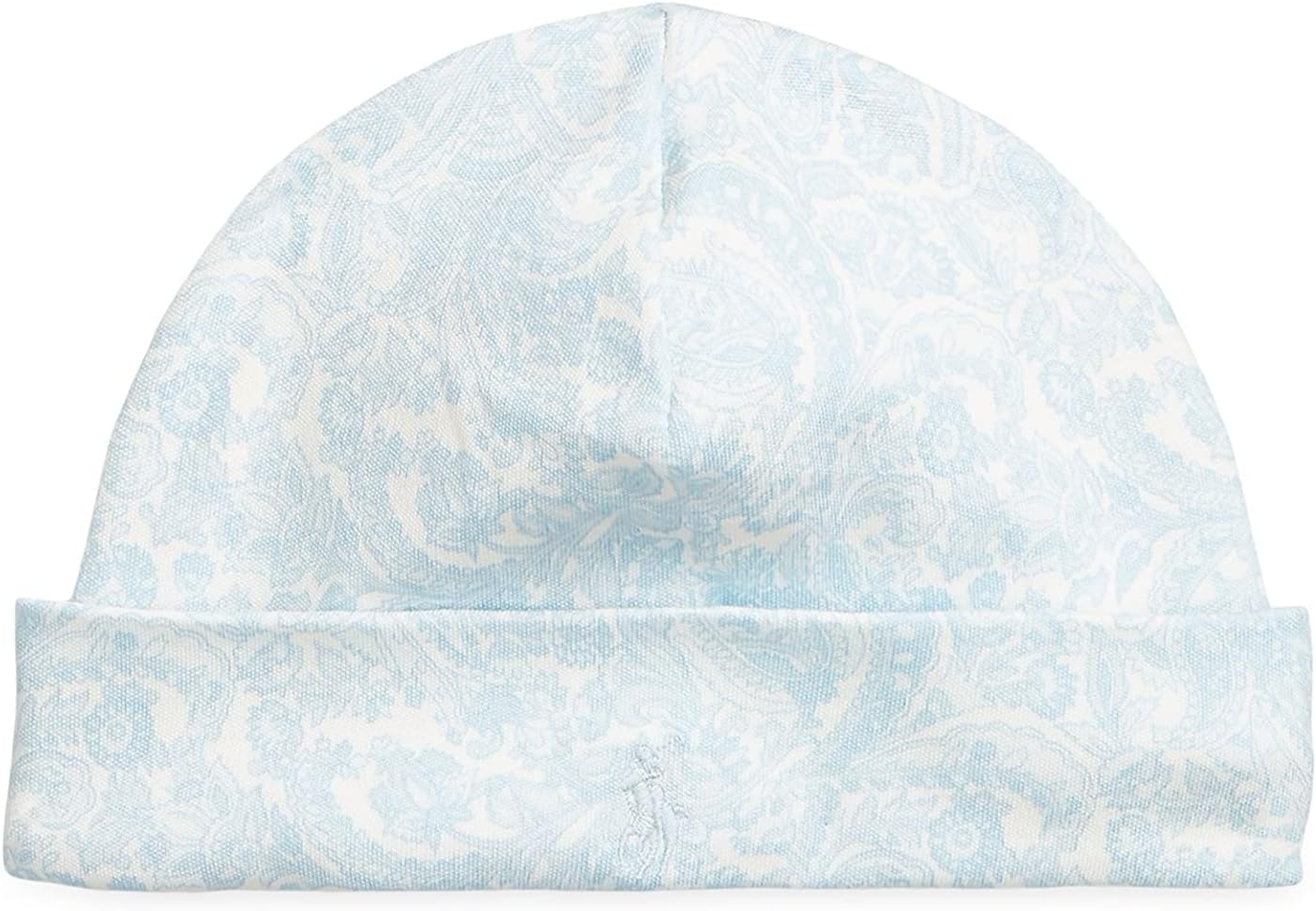 POLO RALPH LAUREN Baby's Interlock Cotton Hat (B(9001)/W, Newborn-9 Months)